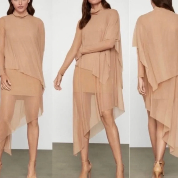 BCBG MaxAzria Asymmetrical layered turtleneck Dress - Picture 6 of 12